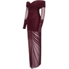image:imageJW PEI Womens Emily Elegant OffShoulder Ruched GownRed