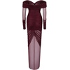 image:imageJW PEI Womens Emily Elegant OffShoulder Ruched GownRed