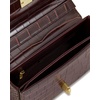 image:imageJW PEI Womens Evania Lock Pebbled Shoulder BagBurgundy Croc