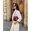image:imageJW PEI Womens Evania Lock Pebbled Shoulder BagRed