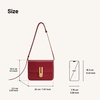 image:imageJW PEI Womens Evania Lock Pebbled Shoulder BagRed