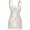 image:imageJW PEI Womens Eyelash Lace Bustier Bodycon DressWhite