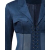 image:imageJW PEI Womens Faux Suede Corset Jacket Mini DressDark Blue