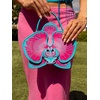 image:imageJW PEI Womens Flora Orchid Shaped Top Handle BagPink Blue
