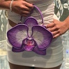 image:imageJW PEI Womens Flora Orchid Shaped Top Handle BagPurple