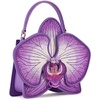image:imageJW PEI Womens Flora Orchid Shaped Top Handle BagPurple