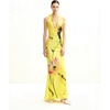 image:imageJW PEI Womens Floral Satin Halter DressYellowPink