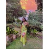 image:imageJW PEI Womens Floral Satin Halter DressYellowPink