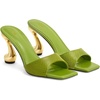image:imageJW PEI Womens Hannah Snakeskin Heel MulesGreen