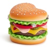 image:imageJW PEI Womens Heart Burger Novelty Clutch BagMulticolor