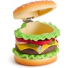 image:imageJW PEI Womens Heart Burger Novelty Clutch BagMulticolor