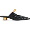 image:imageJW PEI Womens Helena Pierced MulesWoven Black