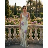 image:imageJW PEI Womens Iris Motif Satin Slip GownLight GreenPurple