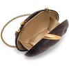 image:imageJW PEI Womens Kaya Irregular Oval Clutch  Dark Brown