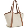 image:imageJW PEI Womens Kiana Large Capacity Tote BagBrown Canvas