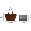 image:imageJW PEI Womens Kiana Large Capacity Tote BagDark Brown