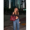 image:imageJW PEI Womens Kiana Large Capacity Tote BagDeep Claret