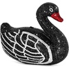 image:imageJW PEI Womens Kinsley Crystal Swan Clutch  Black