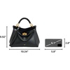 image:imageJW PEI Womens Lucia Classic Top HandbagBlack
