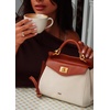 image:imageJW PEI Womens Lucia Classic Top HandbagBrown Canvas