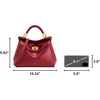 image:imageJW PEI Womens Lucia Classic Top HandbagClaret
