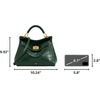 image:imageJW PEI Womens Lucia Classic Top HandbagGreen Croc