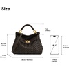 image:imageJW PEI Womens Lucia Classic Top HandbagWoven Dark Brown