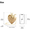 image:imageJW PEI Womens Maren Artificial Crystal Heart Shaped BagGold