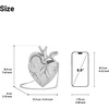 image:imageJW PEI Womens Maren Artificial Crystal Heart Shaped BagSilver
