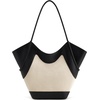 image:imageJW PEI Womens Maribel Woven Panel Tote BagBlack