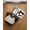 image:imageJW PEI Womens Maribel Woven Panel Tote BagBlack