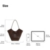 image:imageJW PEI Womens Maribel Woven Panel Tote BagDark Brown