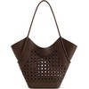 image:imageJW PEI Womens Maribel Woven Panel Tote BagDark Brown
