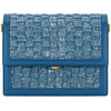 image:imageJW PEI Womens Mini Flap CrossbodyBlue Denim Weave
