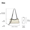image:imageJW PEI Womens Naomi Satin Curved Shoulder BagBlack Canvas
