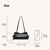 image:imageJW PEI Womens Naomi Satin Curved Shoulder BagBlack Croc
