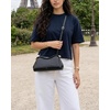 image:imageJW PEI Womens Naomi Satin Curved Shoulder BagBlack Croc