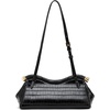 image:imageJW PEI Womens Naomi Satin Curved Shoulder BagBlack Croc