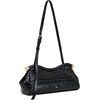 image:imageJW PEI Womens Naomi Satin Curved Shoulder BagBlack Croc