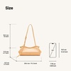 image:imageJW PEI Womens Naomi Satin Curved Shoulder BagChampagne Gold