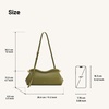 image:imageJW PEI Womens Naomi Satin Curved Shoulder BagOlive Green