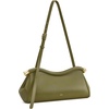 image:imageJW PEI Womens Naomi Satin Curved Shoulder BagOlive Green