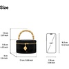 image:imageJW PEI Womens Natalie Metal Geometric Pendant Handle BagBlack