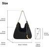 image:imageJW PEI Womens Nina Metal Charm Hobo BagBlack