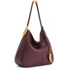 image:imageJW PEI Womens Nina Metal Charm Hobo BagBurgundy