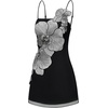 image:imageJW PEI Womens Orchid Appliqu Mini DressBlackSilver