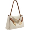 image:imageJW PEI Womens Rhea Pebbled Double Buckle Shoulder BagBrown Canvas