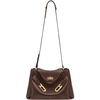 image:imageJW PEI Womens Rhea Pebbled Double Buckle Shoulder BagDark Brown