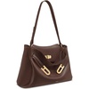 image:imageJW PEI Womens Rhea Pebbled Double Buckle Shoulder BagDark Brown