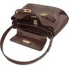 image:imageJW PEI Womens Rhea Pebbled Double Buckle Shoulder BagDark Brown